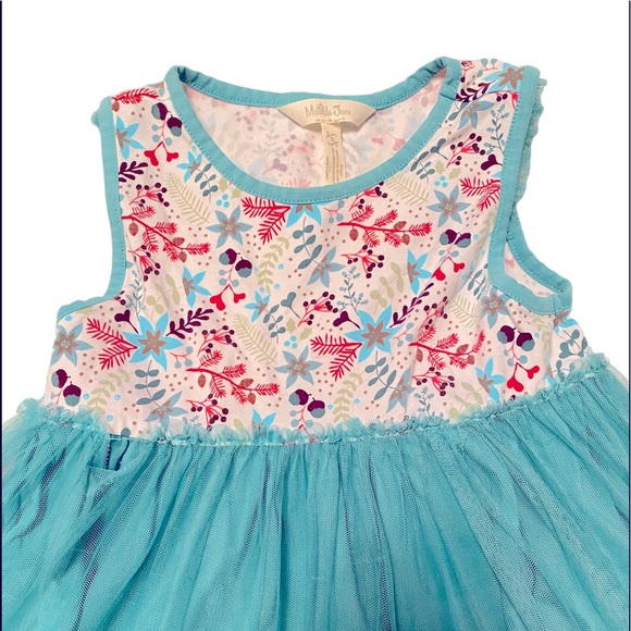 COPY - Matilda Jane Teal Winter Tulle Dress sz. 8 - Picture 2 of 7